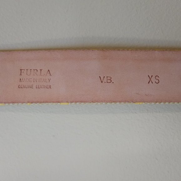 ?NEW Furla Leather/Fabric Belt main image 5